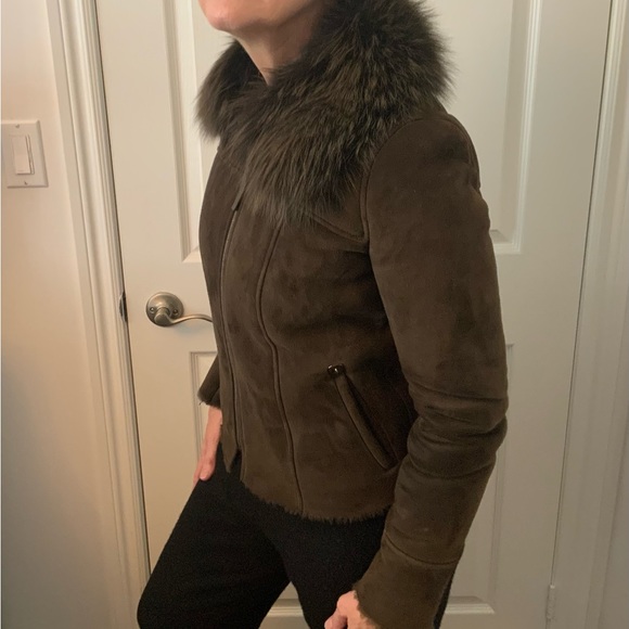 RARE Longchamp sheepskin and fox jacket - Picture 3 of 14